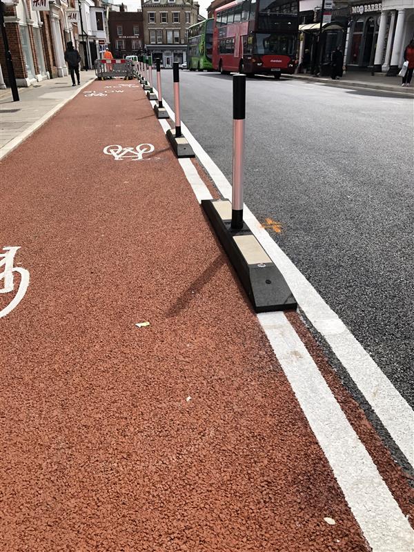 Image of cycleway on Head Street, Colchester
